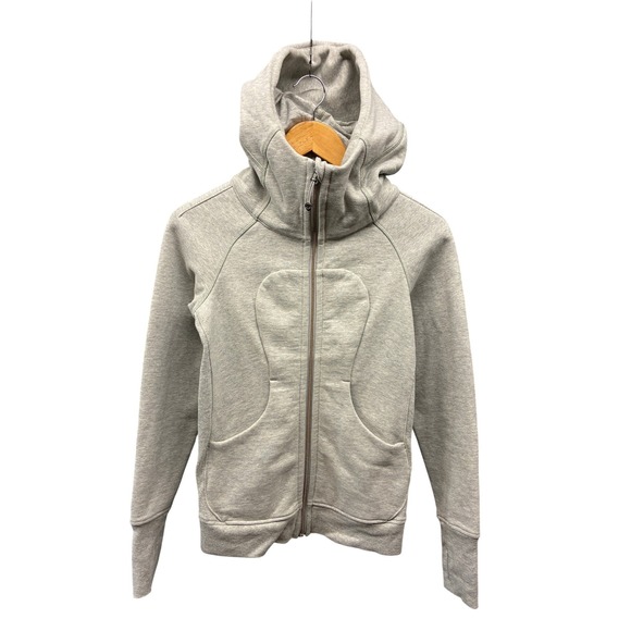 Lululemon Women's 2 Heather Gray Define Full-Zip Hoodie Jacket - Picture 1 of 8